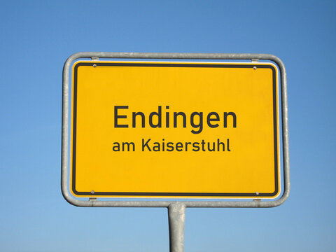 Ortsschild Endingen am Kaiserstuhl