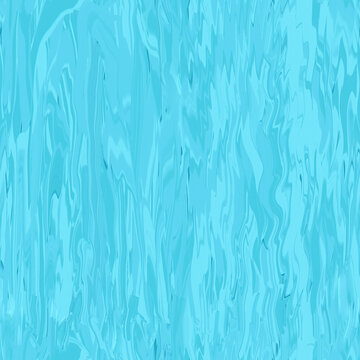 Abstract blue liquid glass. Glossy textured marble background. Color glass grunge texture in tiffany technique, seamless pattern. Self-adhesive printing film for stained glass. Digital illustration