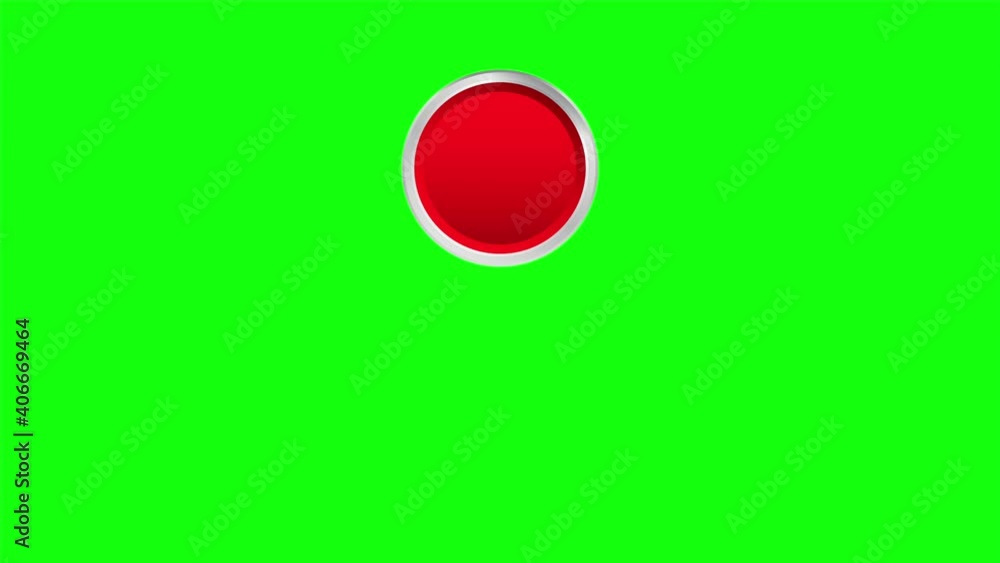 Poster flat button hand for web design. push touch screen. click button. stock illustration.