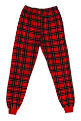 Plaid red pants