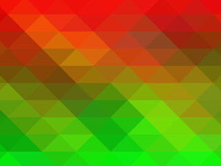 Triangular pixelation. Multi-colored pixel background. The texture consisting of multi-colored triangles.