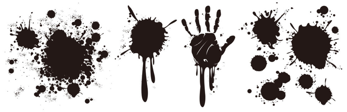 blood splatter splash drop paint