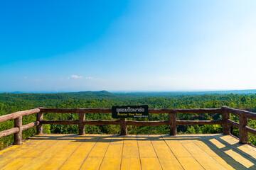 Obraz premium Pha Chor view point in Mae Wang National Park, Chiang Mai, Thailand