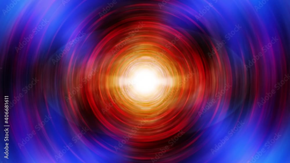 Poster abstract golden optical flare light animation effect with dark blue circle light wave. 4k 3d loop-ab