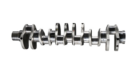 New engine crankshaft. Spare part.