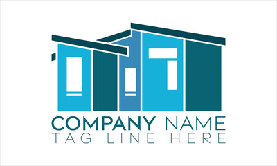 Creative real estate icon logo vector template