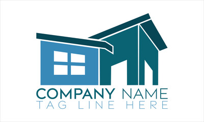 Creative real estate icon logo vector template