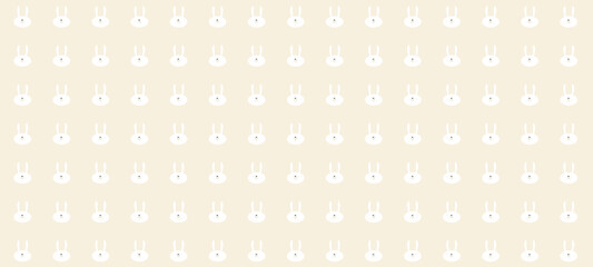 süßer fröhlicher Osterhase pastell Hintergrund zart orange