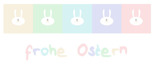 frohe ostern pastell bunt - regenbogenfarben