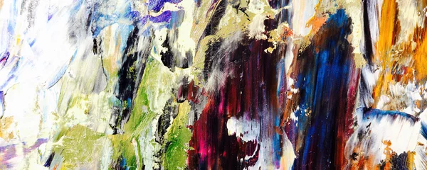 Bunte abstrakte Hintergrundbild. Moderne motivbildende Kunst. Mischungen von Ölfarben. Trendige handbemalte Leinwand. Wanddekoration und Wandkunstdrucke Idee. 3D-Textur. Kunstobjekt © Valeriy