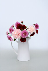 Bouquet of flowers in a vase.