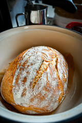 bread in a pan