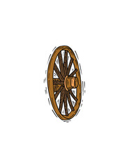 wheel isolated on white