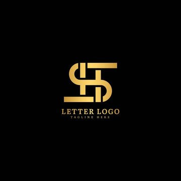 Initial Letter HS or SH logotype company name monogram design for Company and Business logo.