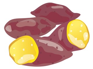 サツマイモのイラスト