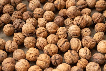 Fresh walnuts that have not yet been dried