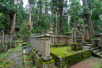 高野山・奥の院の墓石群