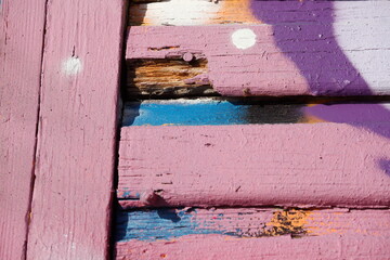 Alte, lila bemalte Holzbretter   Hintergrundbild, Textur
