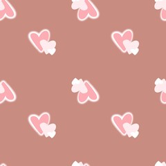 seamless background with hearts