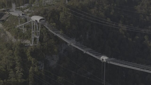 Sochi Skypark, Russia. Jumping from the highest bungee in Sochi