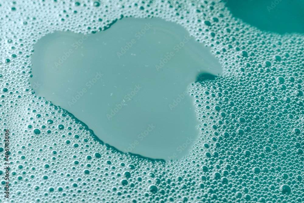 Leinwandbilder beautiful abstract green bubbles background pattern for design. liquid fluid texture for background,