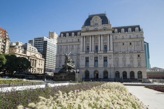 Facade of the Kirchner Cultural Center CCK, old Post Office (Correo Argentino)