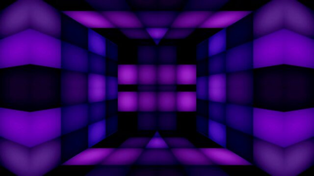 3D virtual stage neon glow color moving seamless art loop background abstract motion