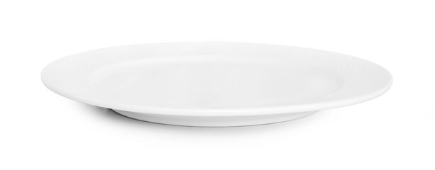 empty plate isolated on white background