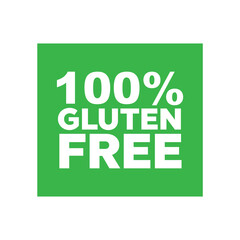 Naklejka premium No gluten. White gluten free sign. Wheat gluten free grain icon