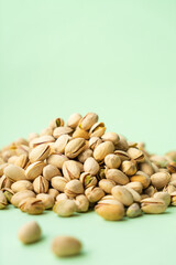 toasted pistachios. Nuts vegan protein