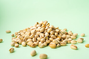 toasted pistachios. Nuts vegan protein