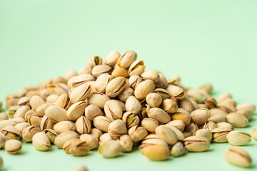 toasted pistachios. Nuts vegan protein