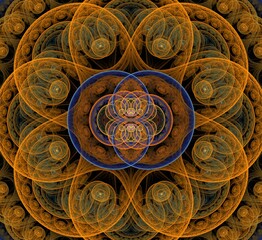 Abstract fractal pattern and shape