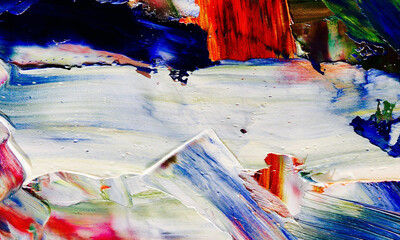 Colorful abstract background wallpaper. Modern motif visual art. Mixtures of oil paint. Trendy hand...