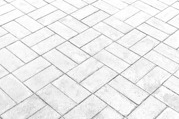 White brick floor exterior pattern and seamless background