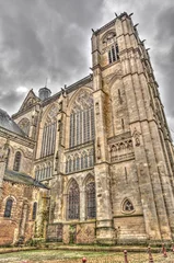 Deurstickers Le Mans, Cathedral, HDR Image © mehdi33300