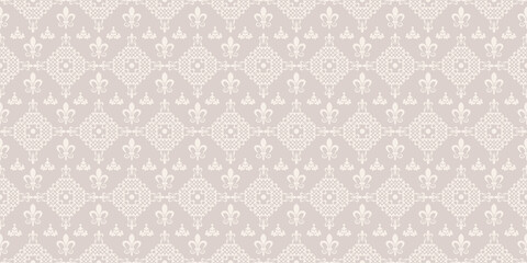Decorative background pattern, retro style ornament. Seamless wallpaper texture
