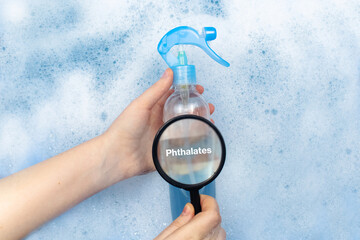Air freshener floating in soapy water. Harmful composition of ingredients. Remedy with Phthalates....