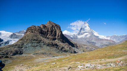 Fototapeta na wymiar Beautiful scenery with Matterhorn, Zermatt, Switzerland