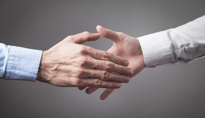 Business people shaking hands. Business partnership