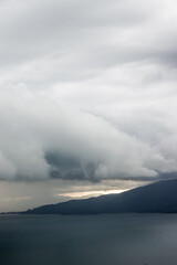 storm over the sea