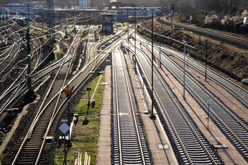 there are only railway tracks under the bridge