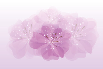 pink bright lilly flower background vector illustration EPS10 - obrazy, fototapety, plakaty