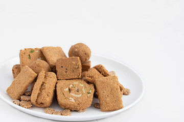 Special Indian Dessert Mix Til Ke Khasta Gol Gajak Laddu And Gajak Rolls And Sweet Barfi Gur Patti Rewri Festival Lohri And Makar Sankranti Special Mostly Used In Winters During Makar Sankranti Lohri