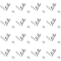 heart pattern illustration for textile, postcards or print 