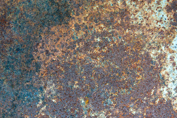 Old rusty sheet of iron background. Steampunk style is a template for design. High quality photo