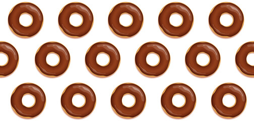 seamless tasty choco donut background vector illustration EPS10