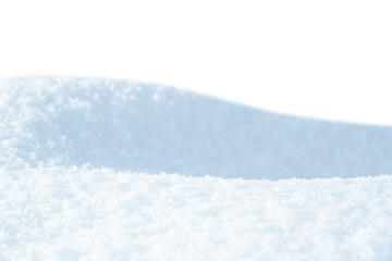 Fototapeta na wymiar snowdrift on isolated white background