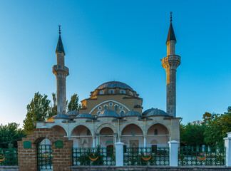Fototapeta na wymiar City Evpatoria the Muslim Juma mosque of Khan Jami