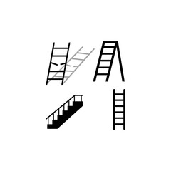 Ladder and Stairs Logo Template vector icon illustration
